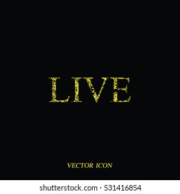 On air stream icon. Live stamp sign.