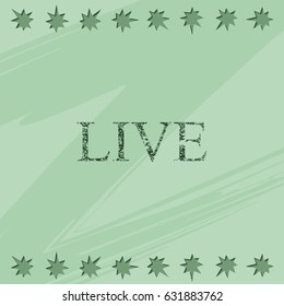 On air stream icon. Live stamp sign.