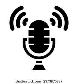Icono De Glifo Vector De Aire Para Uso Personal Y Comercial.
