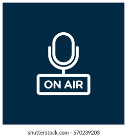 On air vector icon