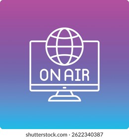 On Air vector icon. Can be used for printing, mobile and web applications.