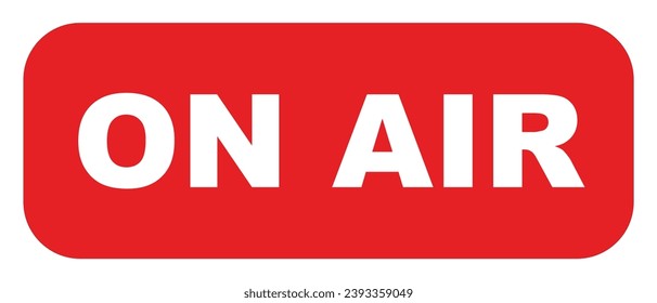 On Air Vector Sign Illustration