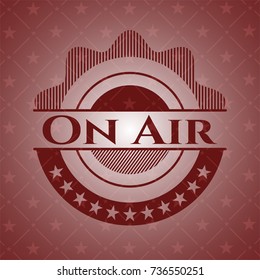 On Air vintage red emblem