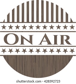 On Air wood signboards