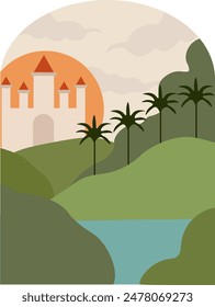 On the banks of an enchanting river, a boho palace creates unforgettable magic. The magical atmosphere soothes the soul with its colors and stunning natural beauty.