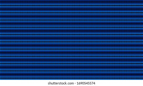 On a black background, blue and light blue orbitals located in horizontal stripes.