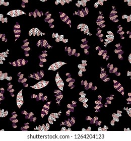 On brown, pink and black colors. Vector abstract pattern page for antistress. Vector illustration. Can be used for cards, invitations, save the date cards and many more.