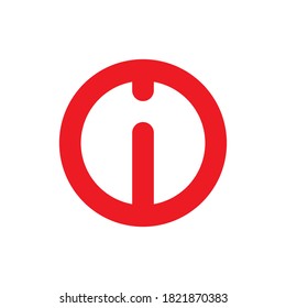 ON-Taste mit OHI-Logo-Design, Vektorgrafik