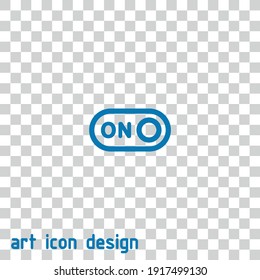 on button vector icon on an abstract background