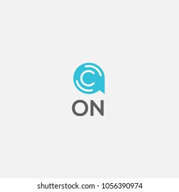 On button vector icon. Start button logo