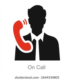 Konzeption des Vektorsymbols "On Call"