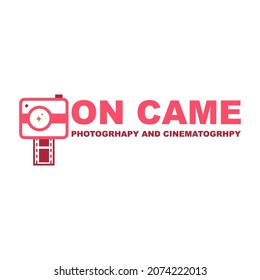 On Camera Logo Design Vector