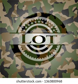 Lot on camo texture