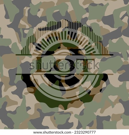 Lot on camouflage texture. Vector Illustration. Detailed. 