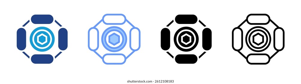 On Chain icon set multiple style collection