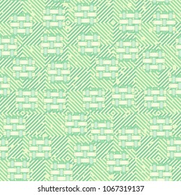 On a chess background there are a lot of wicker patches. Seamless easily editable pattern.