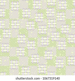 On a chess background there are a lot of wicker patches. Seamless easily editable pattern.