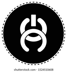 On and Circle Logo Vector Illustration