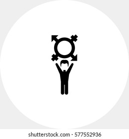 On Coming Out Simple Icon