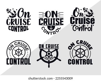 On Cruise Control SVG Printable Vector Illustration