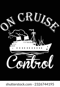 On cruise control vector art design, eps file. design file for t-shirt. SVG, EPS cuttable design file