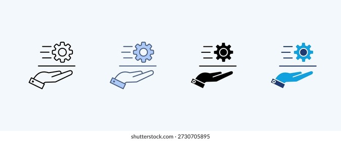 On Demand Multiple Icon Illustration Vector