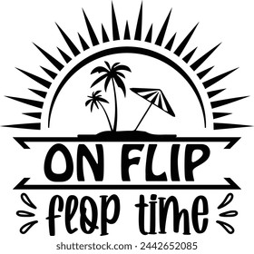 On flip flop time, beach design