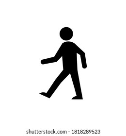 on foot icon vector illustration logo template