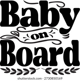"Baby an Bord" ist ein lustiger und auffälliger Ausdruck, der darauf hinweist, dass ein kleines Kind anwesend ist, das oft auf Autoschildern, Aufklebern oder Babyaccessoires zu sehen ist. Es ist perfekt für neue Eltern, die ihr Baby sicher halten wollen, während sie einen Hauch von Humor und Charme hinzufügen. Dieser Satz funktioniert auch wunderbar auf Babykleidung, Geschenke, Kindergarten Dekor und Kleinkind-Artikel, sodass es praktisch und bezaubernd. Es hebt Fürsorge, Sicherheit und Familienstolz hervor, während es eine süße, positive Botschaft verbreitet.