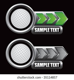 on glossy arrow web button