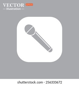 On a gray background gray icon,  live music, vector illustration, EPS 10
