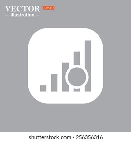 On a gray background gray icon,  no signal, poor signal strength, signal strength indicator, vector illustration, EPS 10