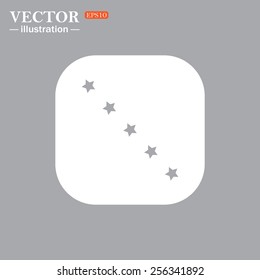 On a gray background gray icon,  stars, vector illustration, EPS 10