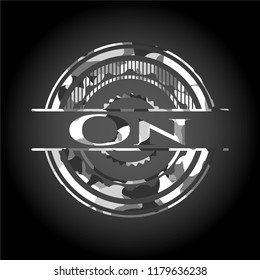 On on grey camo texture