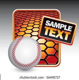on hexagon background golden web template