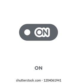 On icon. On design concept from  collection. Simple element vector illustration on white background.