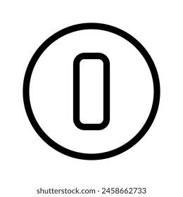 On Icon Vector Symbol Design Illustration