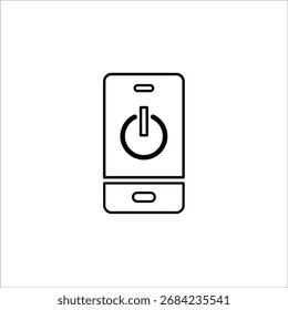 en o de iconos. Vector de línea simple