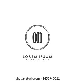 ON Initial beauty monogram logo vector