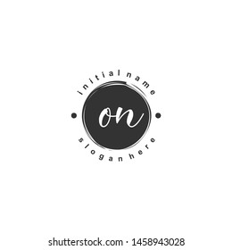 ON Initial beauty monogram logo vector