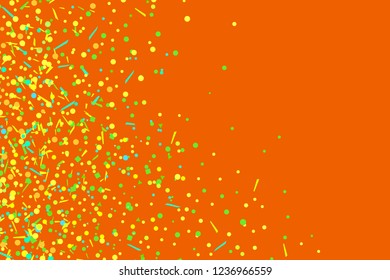 Сonfetti on isolated background. Bright explosion. Colored firework. Geometric texture with colorful glitters. Image for banners, posters and flyers. Greeting cards