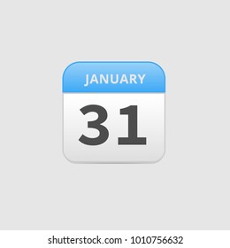 on january calendar icons