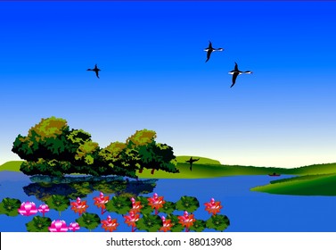On the lake