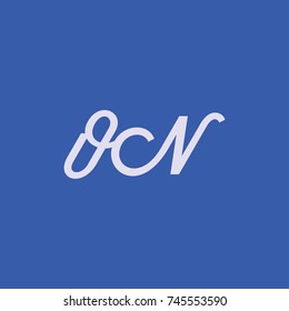 ON Letter creative square background
