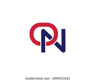 ON letter logo design vector template