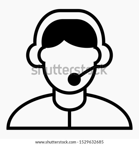 On line assistant consultant. Adviser. Advisor. Counselor. Counsellor. Consultor. Assistant. Operator. Vector icon.