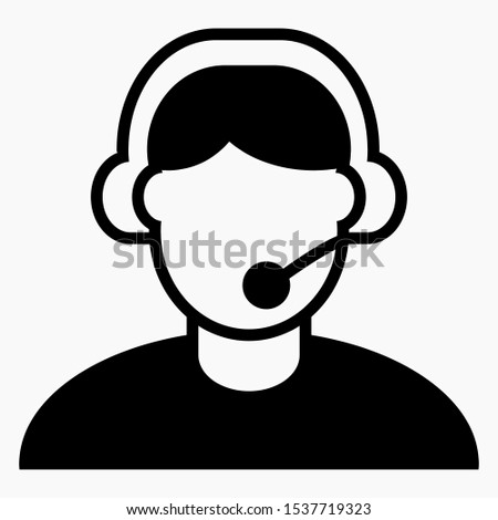 On line assistant consultant. Adviser. Advisor. Counselor. Counsellor. Consultor. Assistant. Operator. Vector icon.