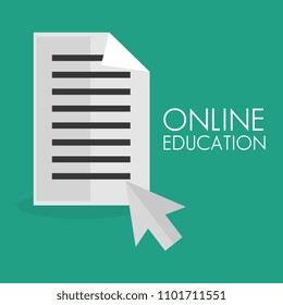 on line education with mouse cursor