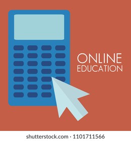 on line education with mouse cursor