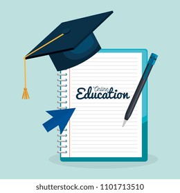 on line education with notebooks